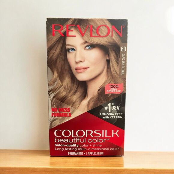 Revlon Colorsilk Permanent Hair Color 60 Dark Ash Blonde - Picture 1 of 2